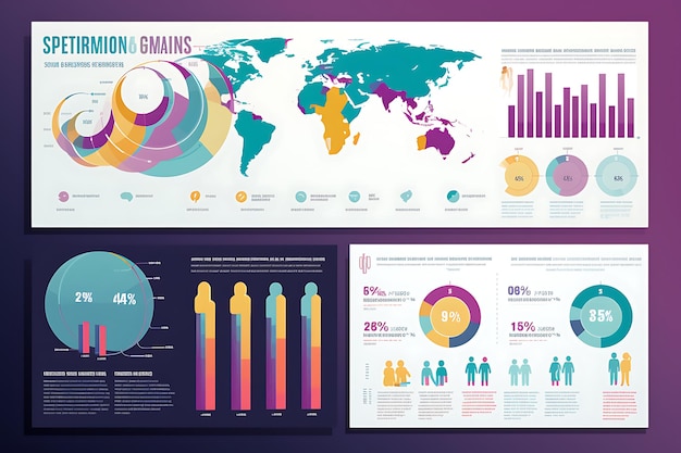 Photo nomadic numbers visualizing the impact of digital nomad visas through graphical statistics