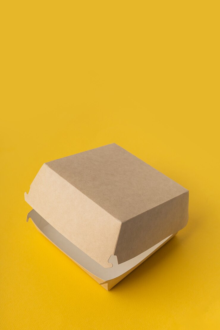 非プラスチック製ハンバーガーデリバリーボックス