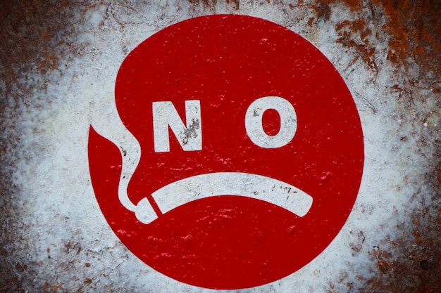 Photo non-smoking  sign label