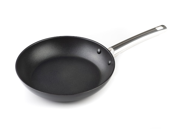 Non stick pan isolated over white background.