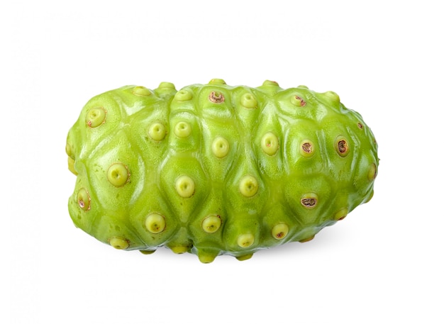 Noni fruit isolated on white