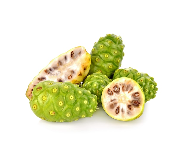 Noni isolated on white background