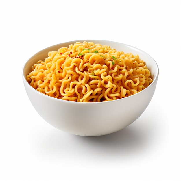 noodle's in white bowl