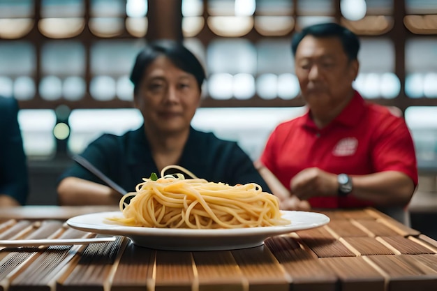 Photo noodles are made inhouse on the tablerealistic