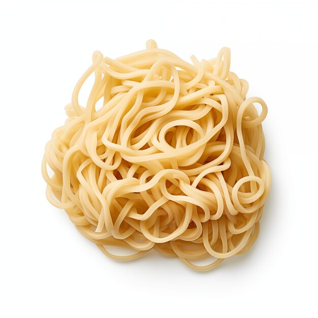 Noodles white background