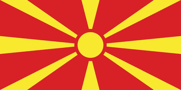 Noord-Macedonië vlag achtergrond Stock Illustratie Textuur Flat vlag