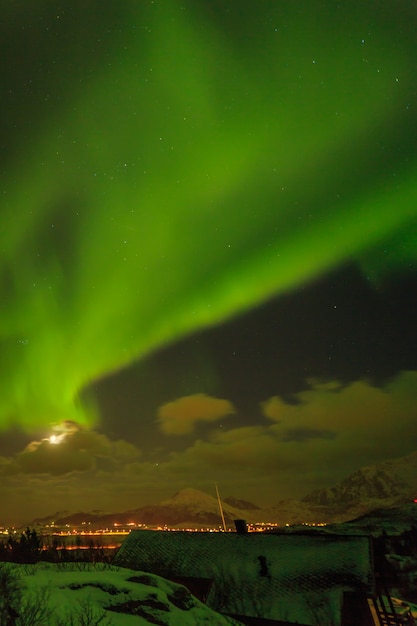 Noorderlicht in Noorwegen Lofoten-eilanden