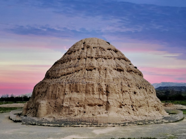 Noordwest China Ningxia natuurlijk landschap verzamelplaats voor Hui mensen