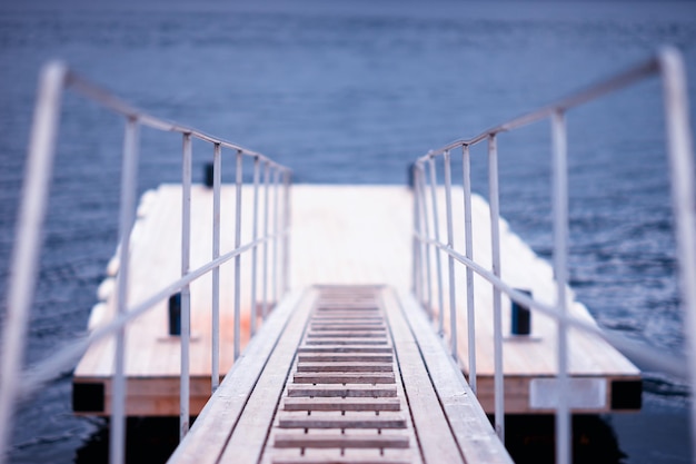 Noorwegen schip aan boord bokeh achtergrond hd