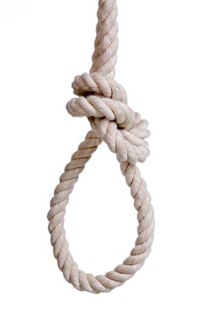 Noose isolated on white