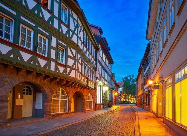 Nordhausen city at sunset in Thuringia Germany