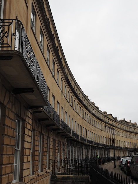 Norfolk Crescent row of terraced houses in Bath