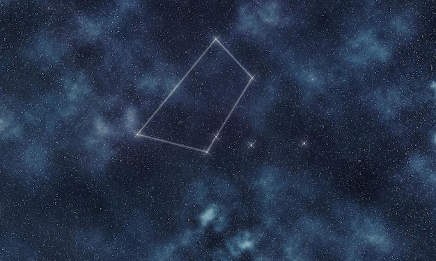 Norma Star Constellation, Night Sky, Constellation Lines 목수 광장