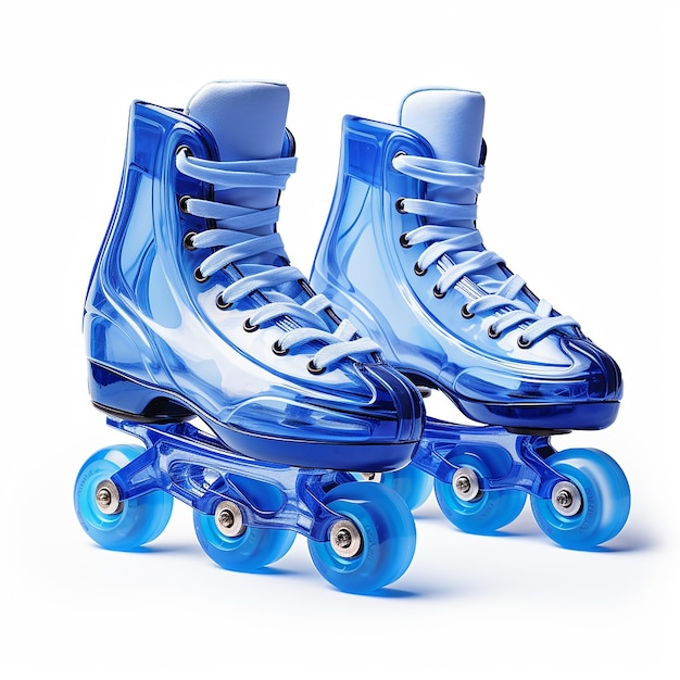 Normal blue roller skates