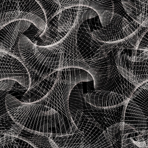 Crumpled mesh. Abstract background. Metal mesh with shadow on a