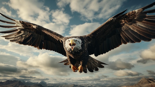 north american eagle HD 8K wallpaper Stock Photographic Image