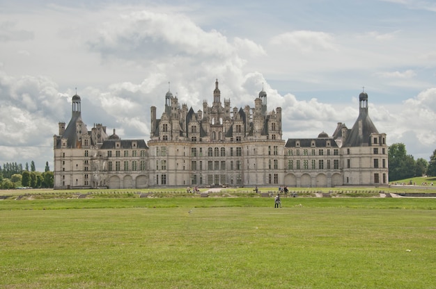 The north facade of the chateau of Chambord