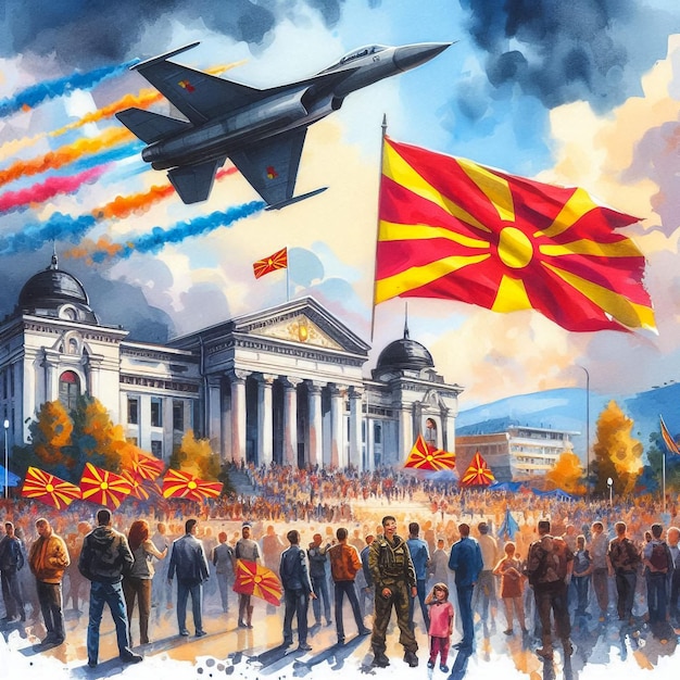 macedonian independence day celebrations
