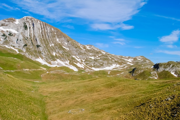 A nord del montenegro, il territorio della riserva zabljak