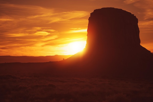 Photo norther arizona desert sunset