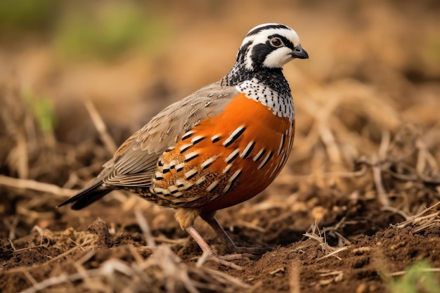 Northern Bobwhite Colinus virginianus in the wild