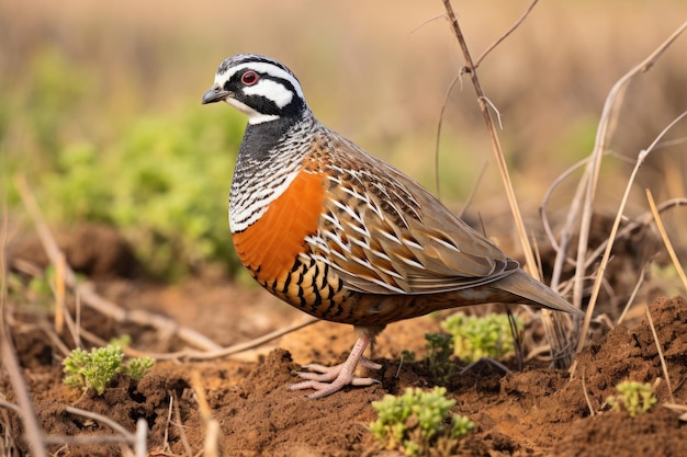 Northern Bobwhite Colinus virginianus in the wild