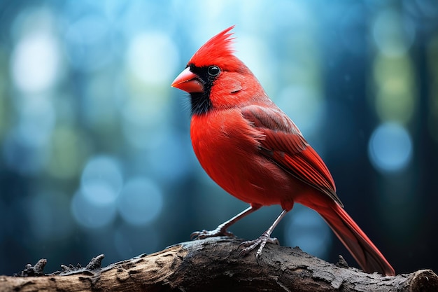 Premium AI Image | Northern Cardinal Bird on branch