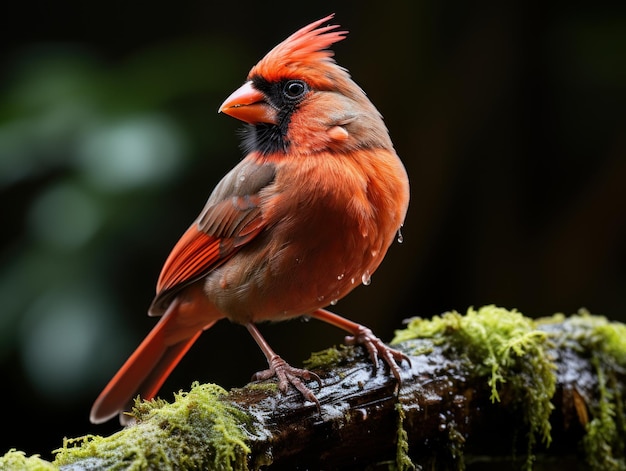 Дикая природа северного кардинала