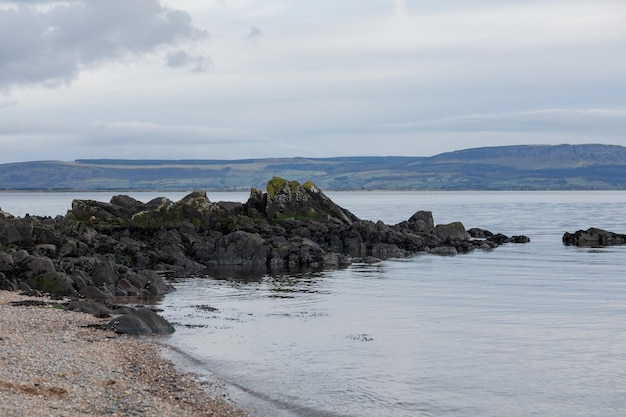 北アイルランドの海岸景色 アトランティック海 ストック写真