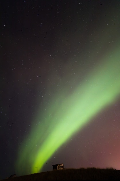 Photo the northern light aurora borealis iceland