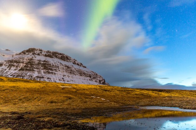 Photo northern light aurora borealis