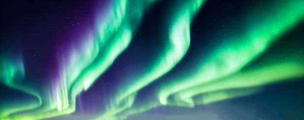Aurora boreale dell'aurora boreale con stellata nel cielo notturno. sfondo astratto di gioco di ruolo