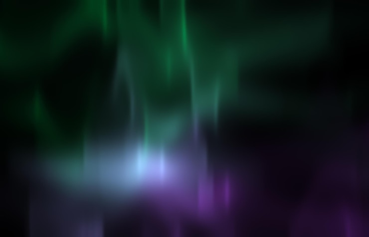 Photo northern lights overlays on black background polar lights merry dancers or northlights northern lights aurora borealis overlay