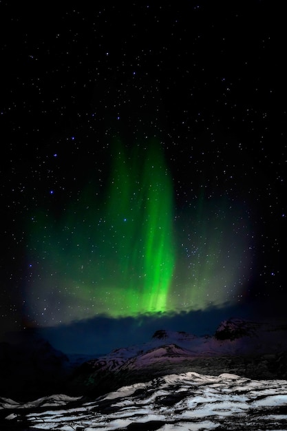 Aurora boreale islanda meridionale