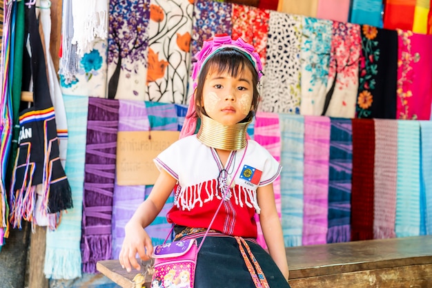 Northern thailand tribe villages or Karen Long Neck Village in Thailand