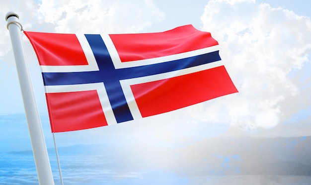 norway country flag national day banner and backgorund