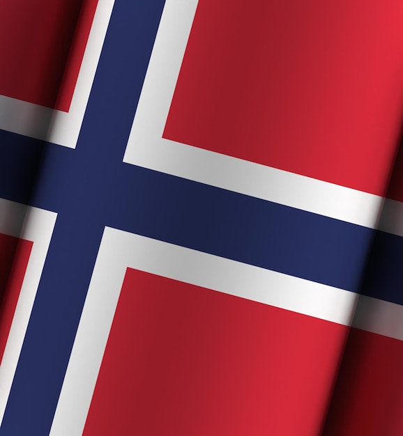 Norway flag dramatic background full