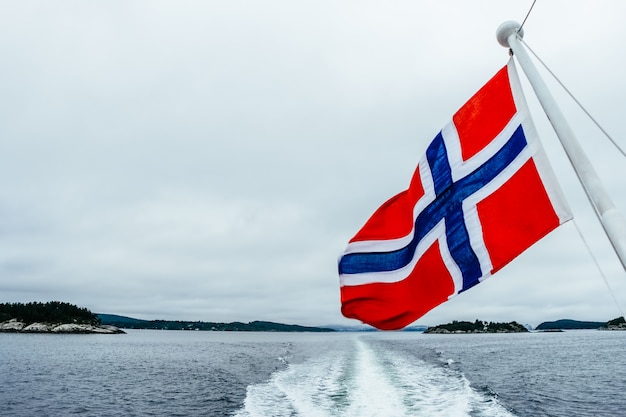 Фото Флаг норвегии