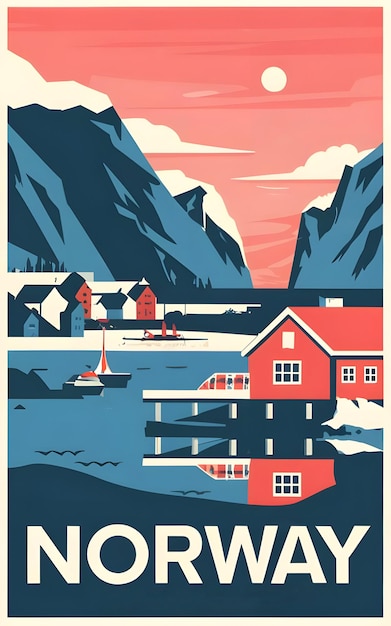 Photo norway poster design