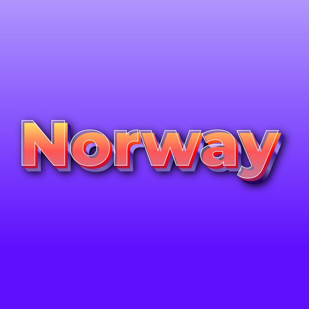 NorwayText effect JPG gradient purple background card photo