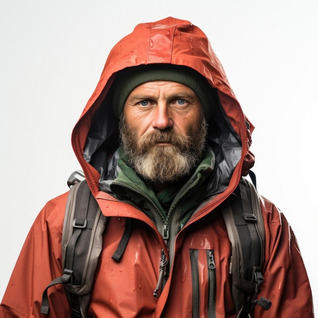 Norwegian Fisherman in Rain Gear