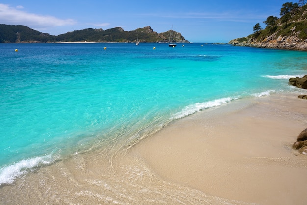 Nosa Senora-strand in Islas Cies-Eilanden van Vigo