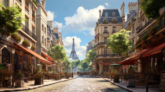 Nostalgia for old paris france