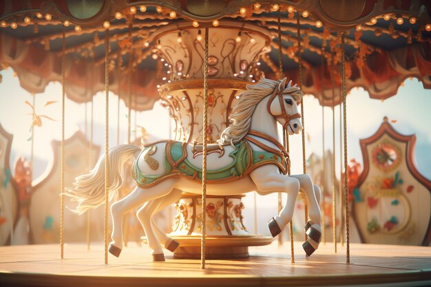 Un carousel nostalgico con fascino classico e capricci 00104 00