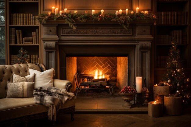 Photo nostalgic and cozy holiday accents