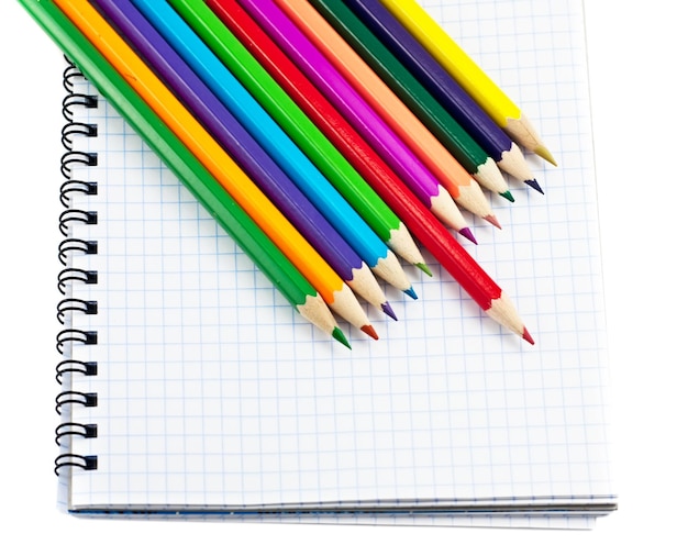 Note book and pencils