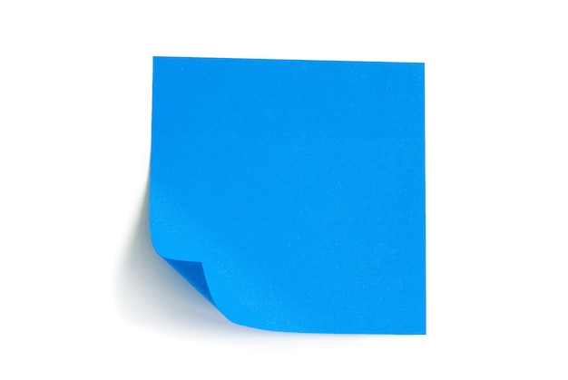 Note paper isolated on the white background