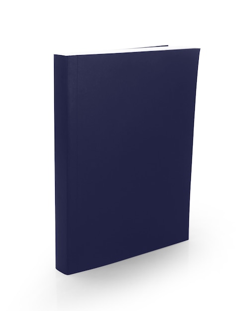 Photo notebook isolated on white surface.