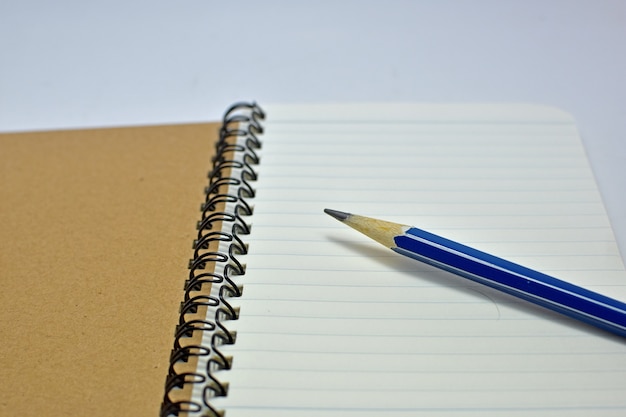 Notebook met potlood