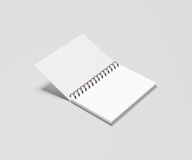 notebook mockup Blank